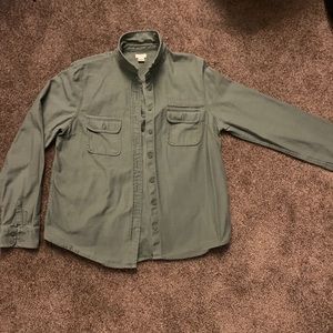 J. Crew Green Denim Shirt